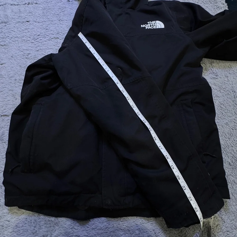The North Face Men Large Balham 550 Down Warm Insulated Winter Jacket Black Camo - Picture 10 of 16